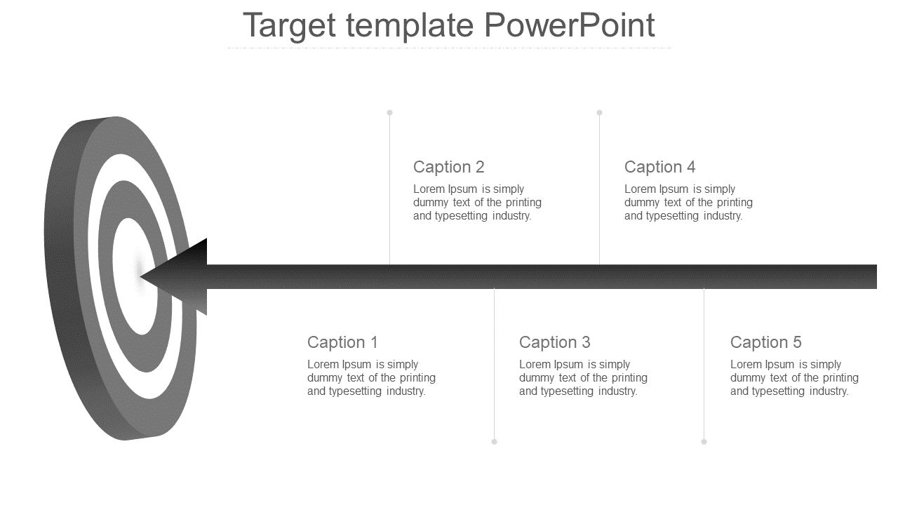 target template powerpoint-grey